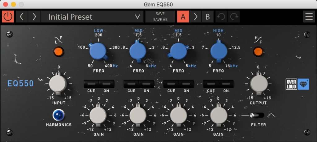 Overloud EQ550, emulación de EQ API 550 ¡gratis! 8 Overloud-EQ550