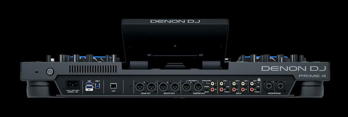 DENON DJ PRIME 4 - Sistema independiente de 4 canales 2 Trasera-denon-dj-prime-4