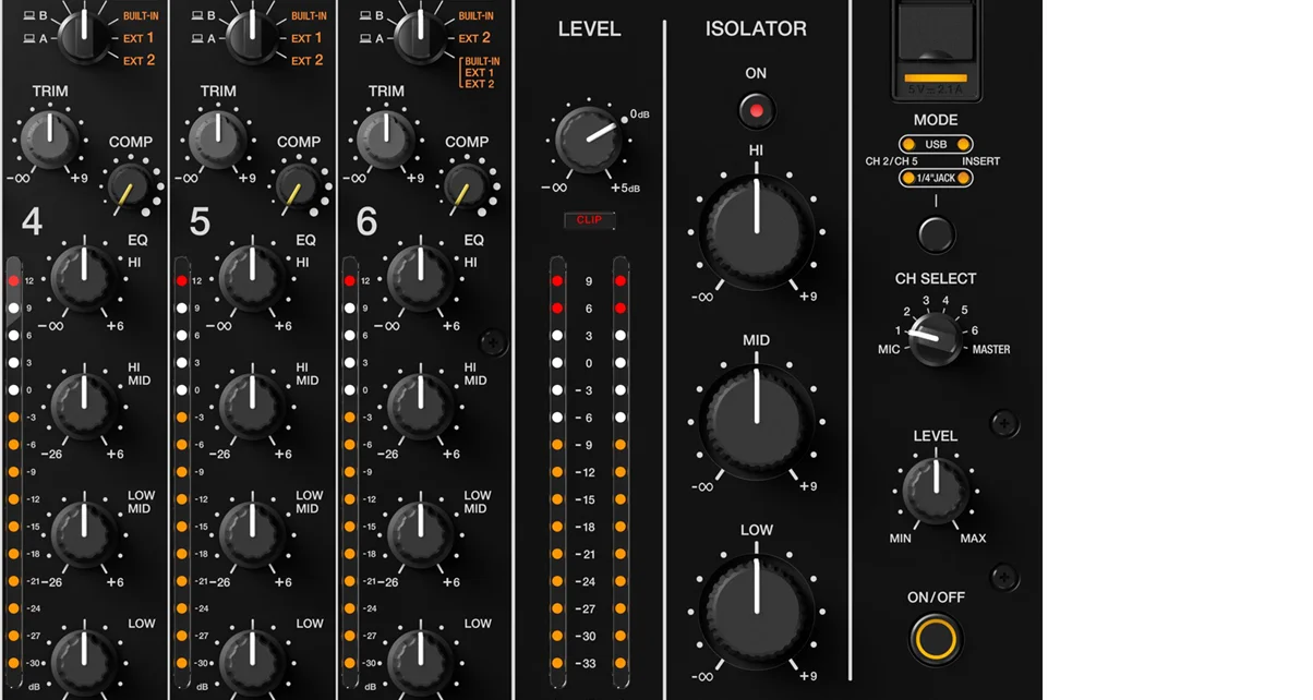 Pioneer DJ presenta DJM-V10, un mezclador de seis canales para DJs premium 4 Isolator