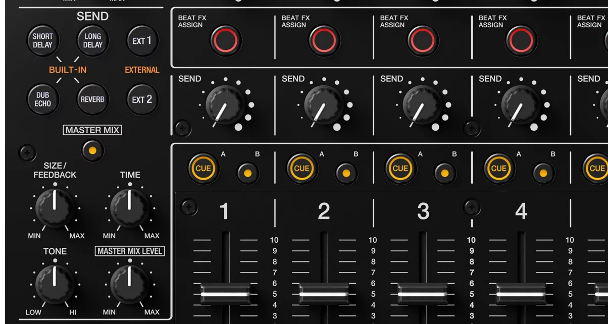 Pioneer DJ presenta DJM-V10, un mezclador de seis canales para DJs premium 6 Send FX