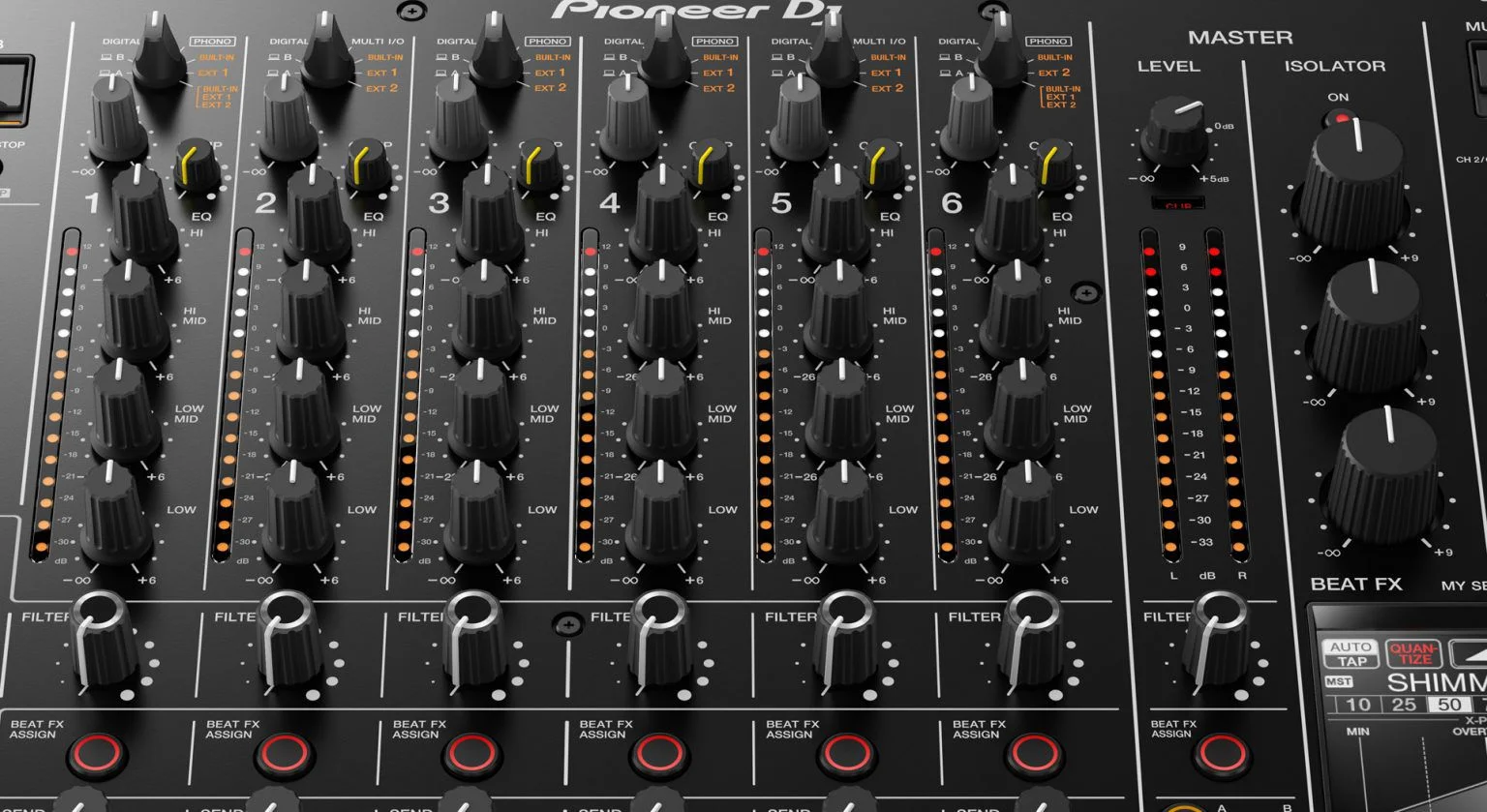 Pioneer DJ presenta DJM-V10, un mezclador de seis canales para DJs premium 2 djm v10 mixing section