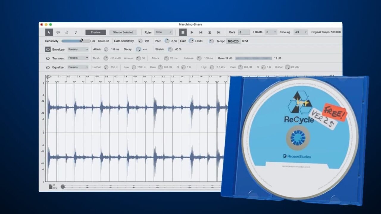 Reason relanza el sampler clásico ReCycle GRATIS 5 Reason-Studios-ReCycle